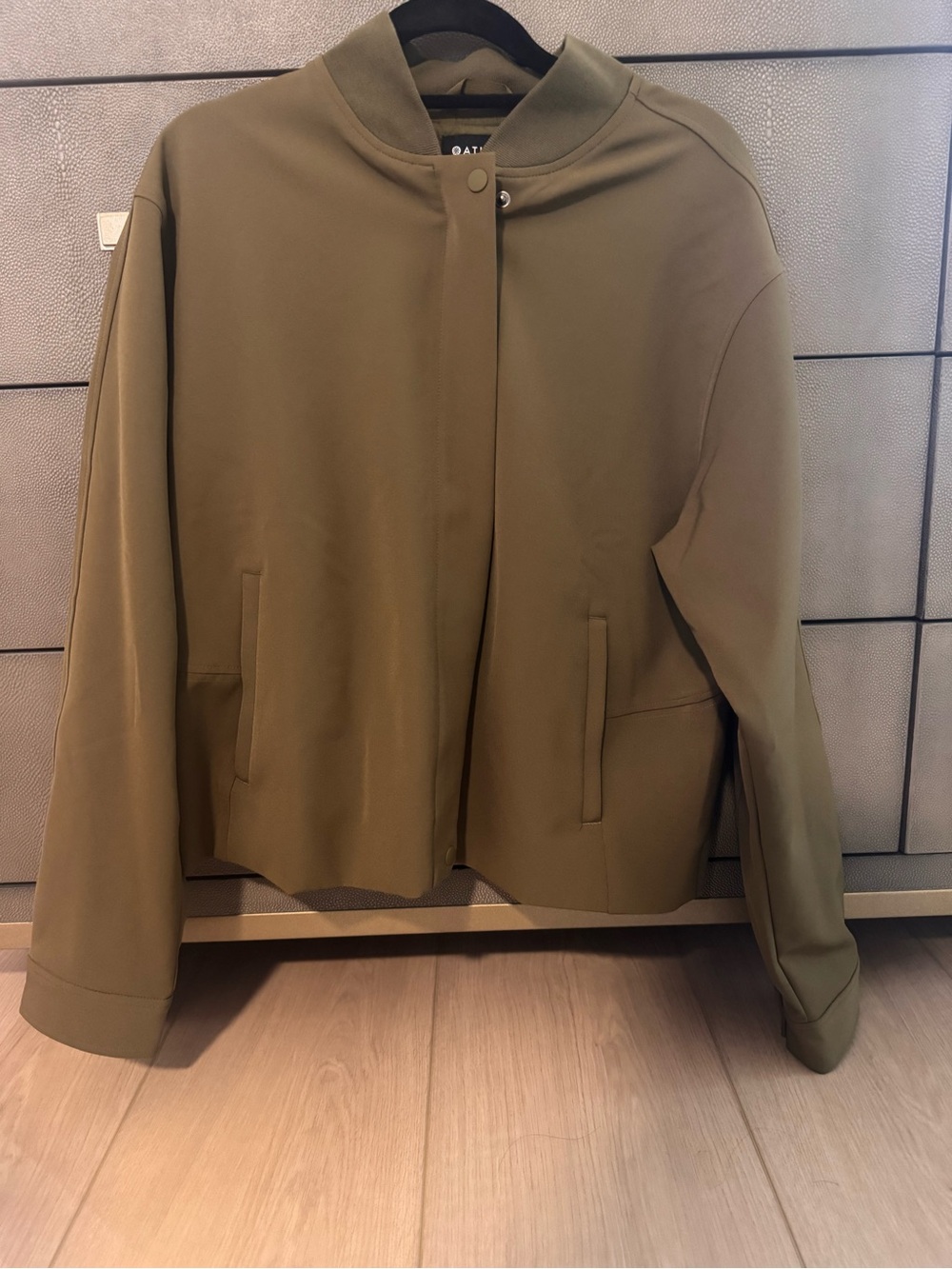 Athleta Olive Green Bomber Jacket